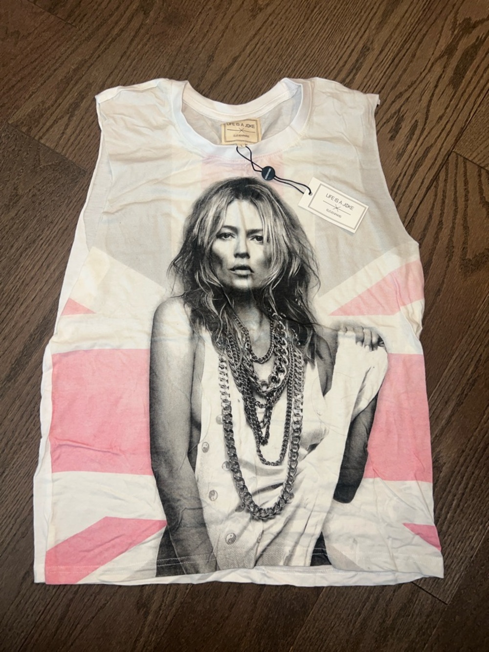 Graphic Muscle Tank: Kate Moss